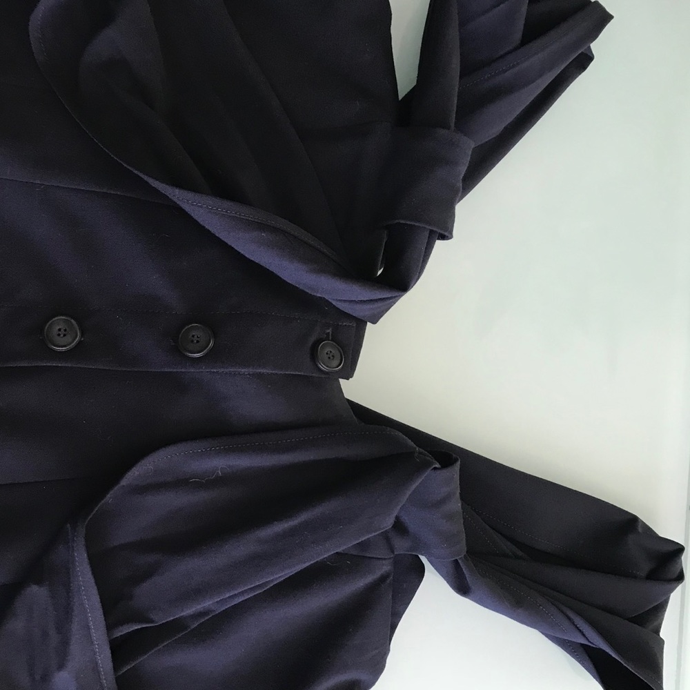 Navy buttoned down top - Picture 3 of 7